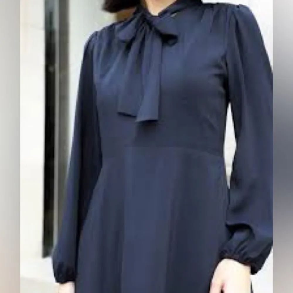 Long Sleeve Blue Large Maxi Dress